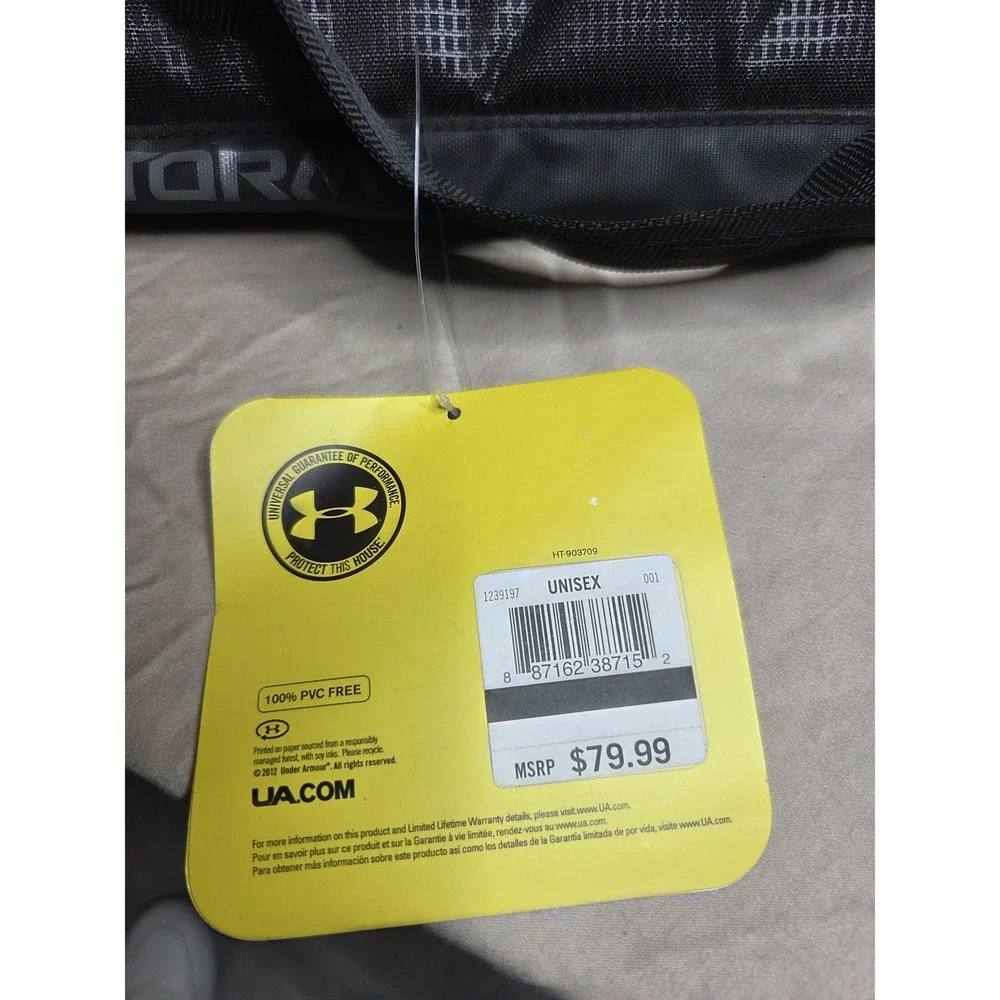 Under Armour Storm Chase Rice Duffle Bag Black NWT MSRP $79
